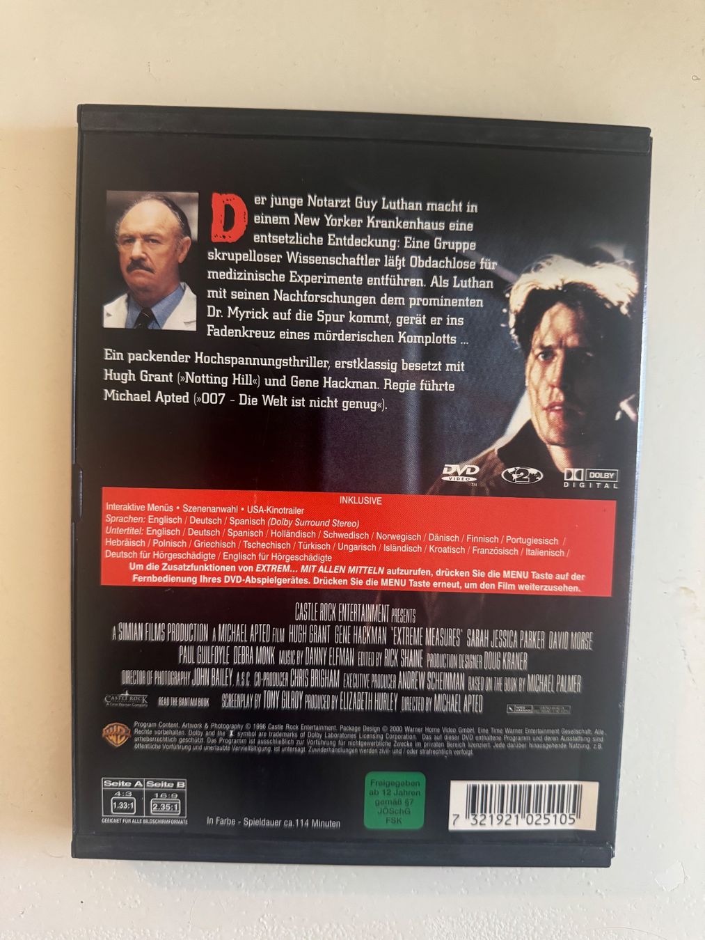 Tutti i DVDs: EXTREM (DVD) MIT  HUGH GRANT UND GENE HACKMAN – Usato da Basel venduto da san_2qlq 1