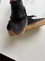 Schuhe: Schwarze Espadrilles Gr. 40 - Neu