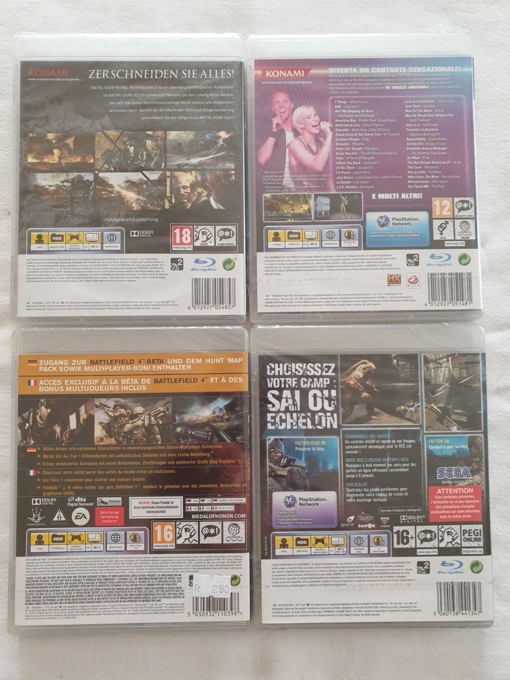 Giochi: 4× PS3 Spiele neu und originalverpackt – Nuovo e nell'imballaggio originale da Rebstein venduto da gimmma 1