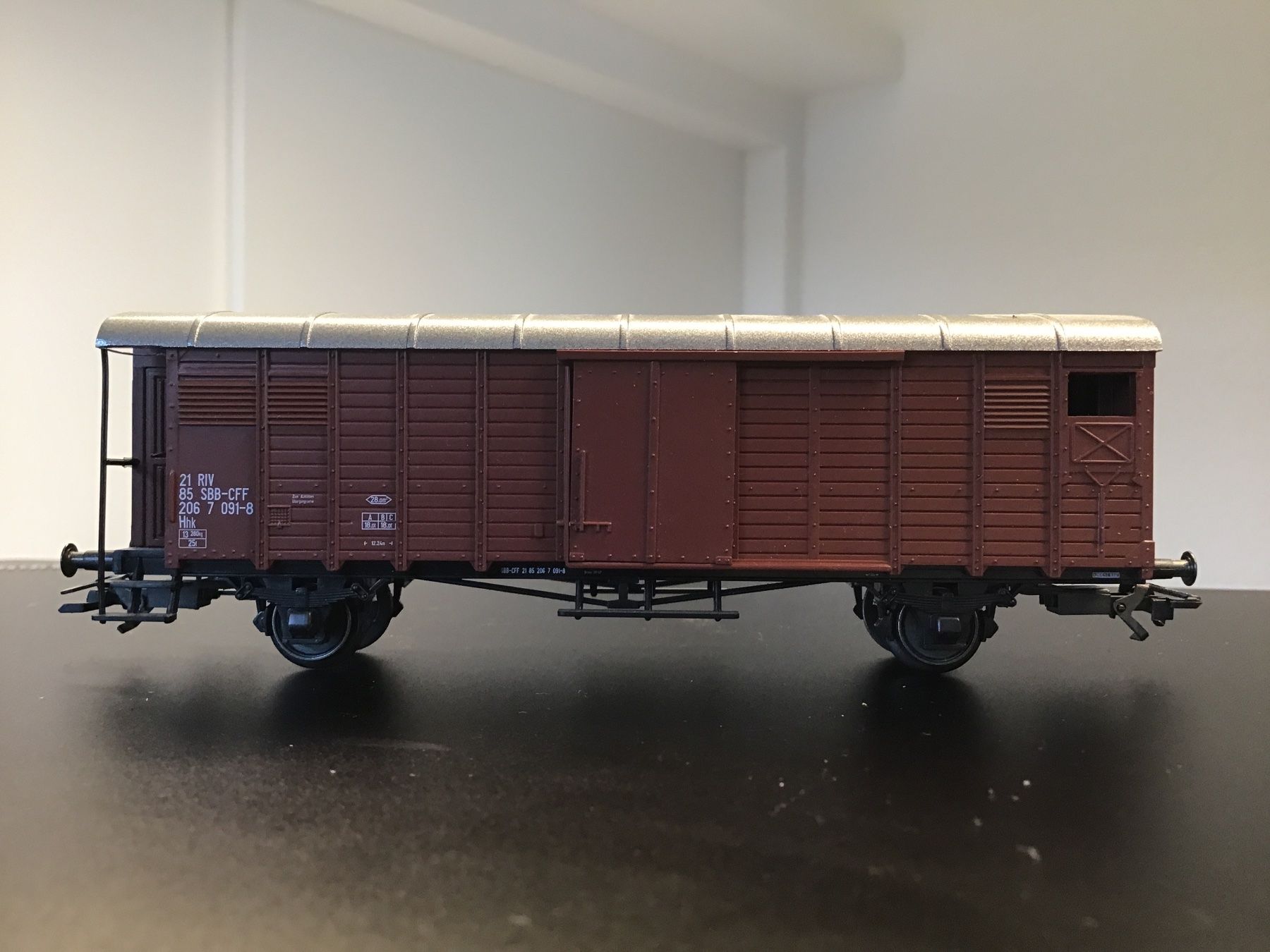 Märklin Modellini di ferrovie: Gtag Wagon 21 RV braun MÄRKLIN SBB – Usato da Männedorf venduto da Modelle-aller-Art 1
