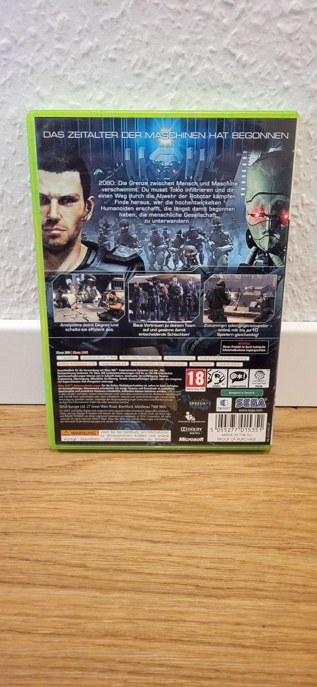 Microsoft Spiele: Xbox 360 - Binary Domain – Gebraucht aus Münsingen von Heroism2010 1