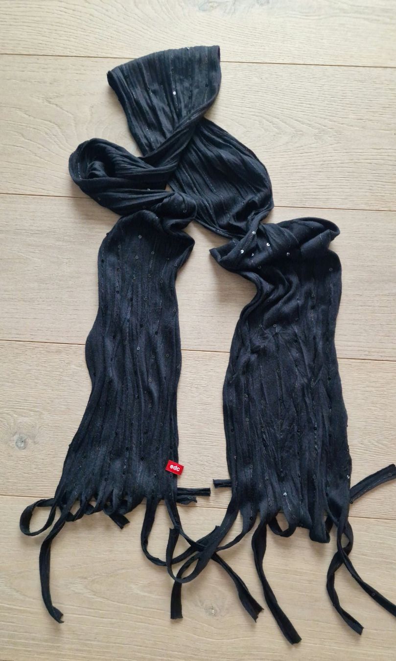 Foulard & Sciarpe: Schal schwarz schmal – Nuovo (secondo la descrizione) da Nebikon venduto da Japostyle