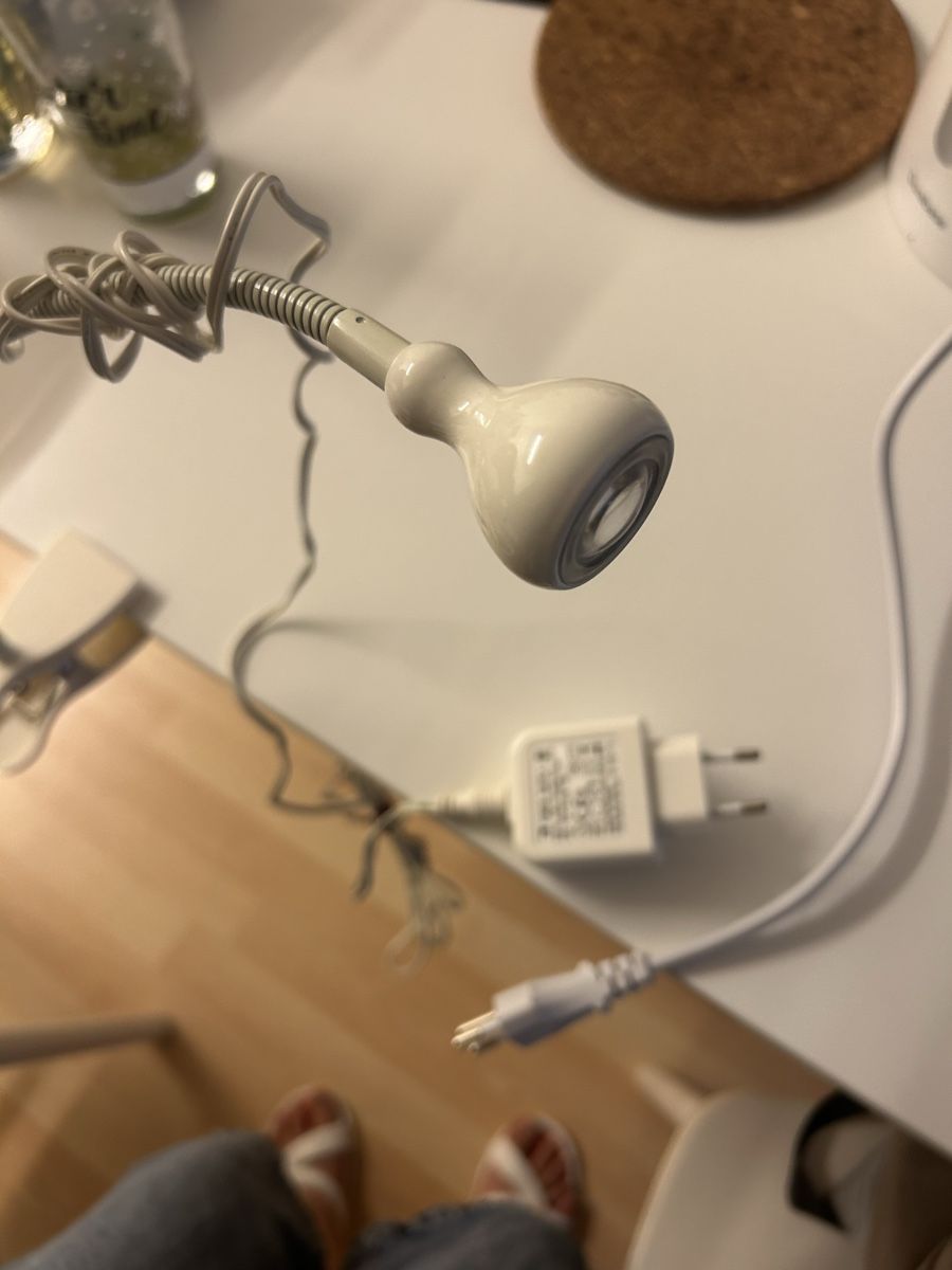 Ikea Lampen: IKEA White LED Clamp Spotlight with Flexible Gooseneck – Gebraucht aus Basel von mac_z7c7 1