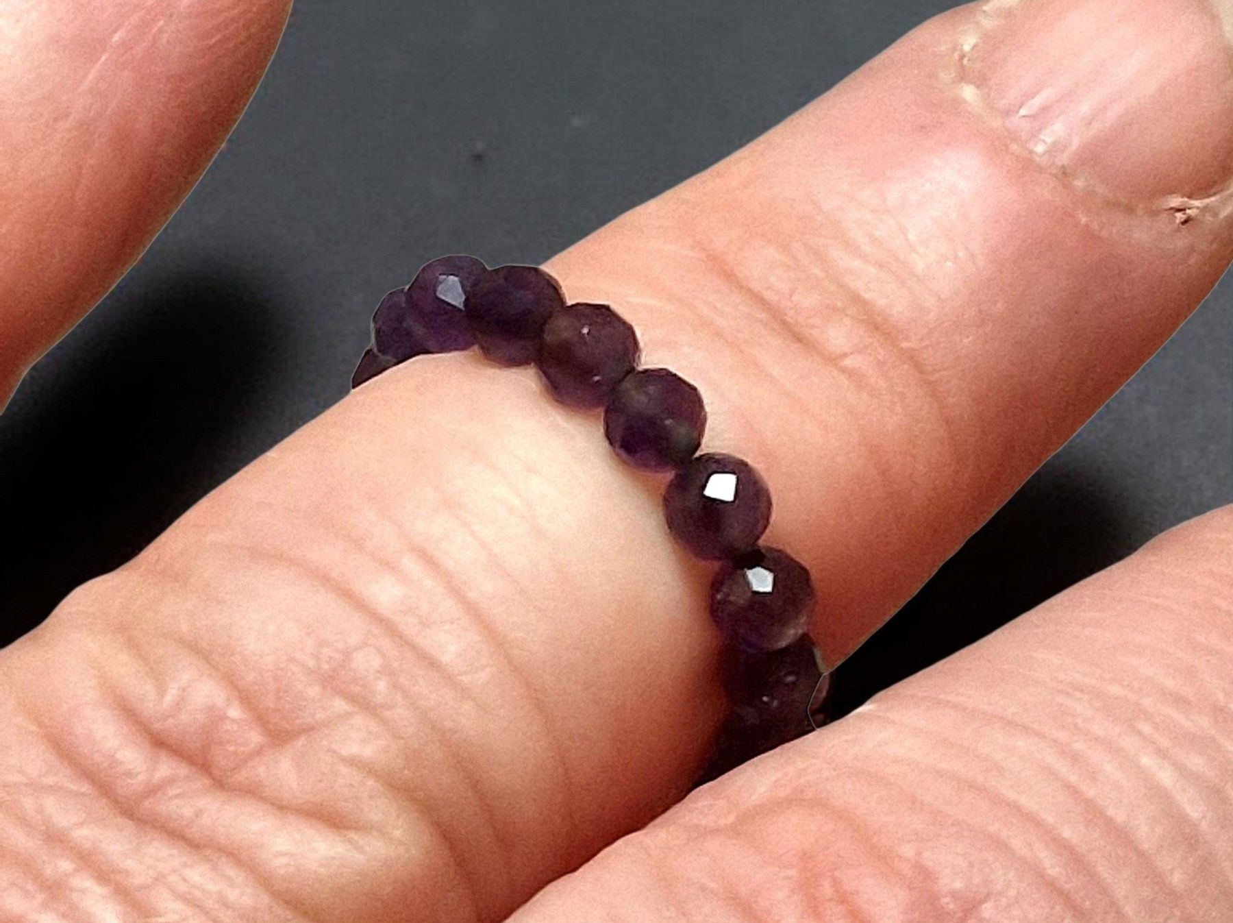 Anelli: Funkelring Amethyst, Ringgrösse 43,5 - 45. – Nuovo e nell'imballaggio originale da Aarau venduto da Schmuckhoehle_MD 1