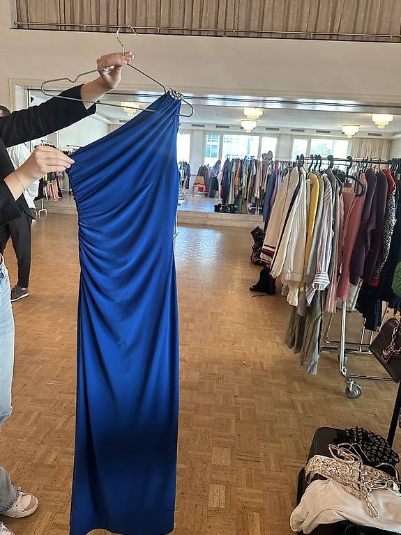 Vestiti: Ralph Lauren blaues DesignerKleid  – Usato da Birmensdorf ZH venduto da admira.h