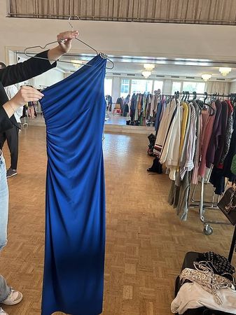 Ralph Lauren blaues DesignerKleid 