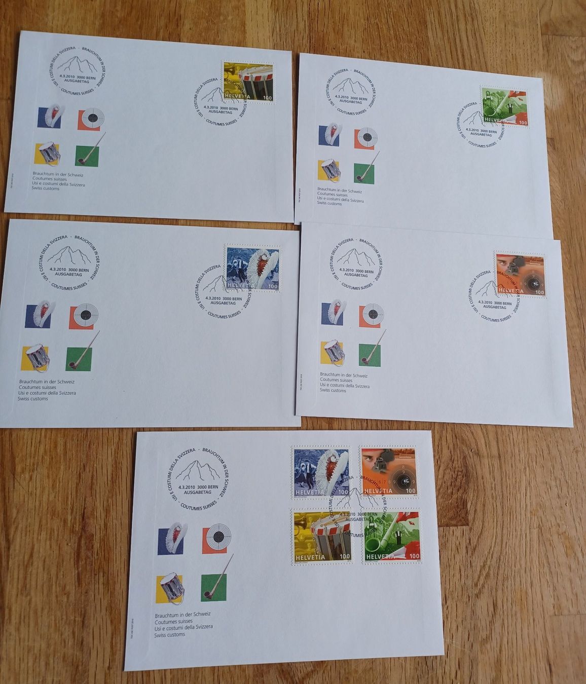 Tutti i francobolli: 2010 FDC Schweiz Motiv Brauchtum – Usato da Solothurn venduto da urs_6h56