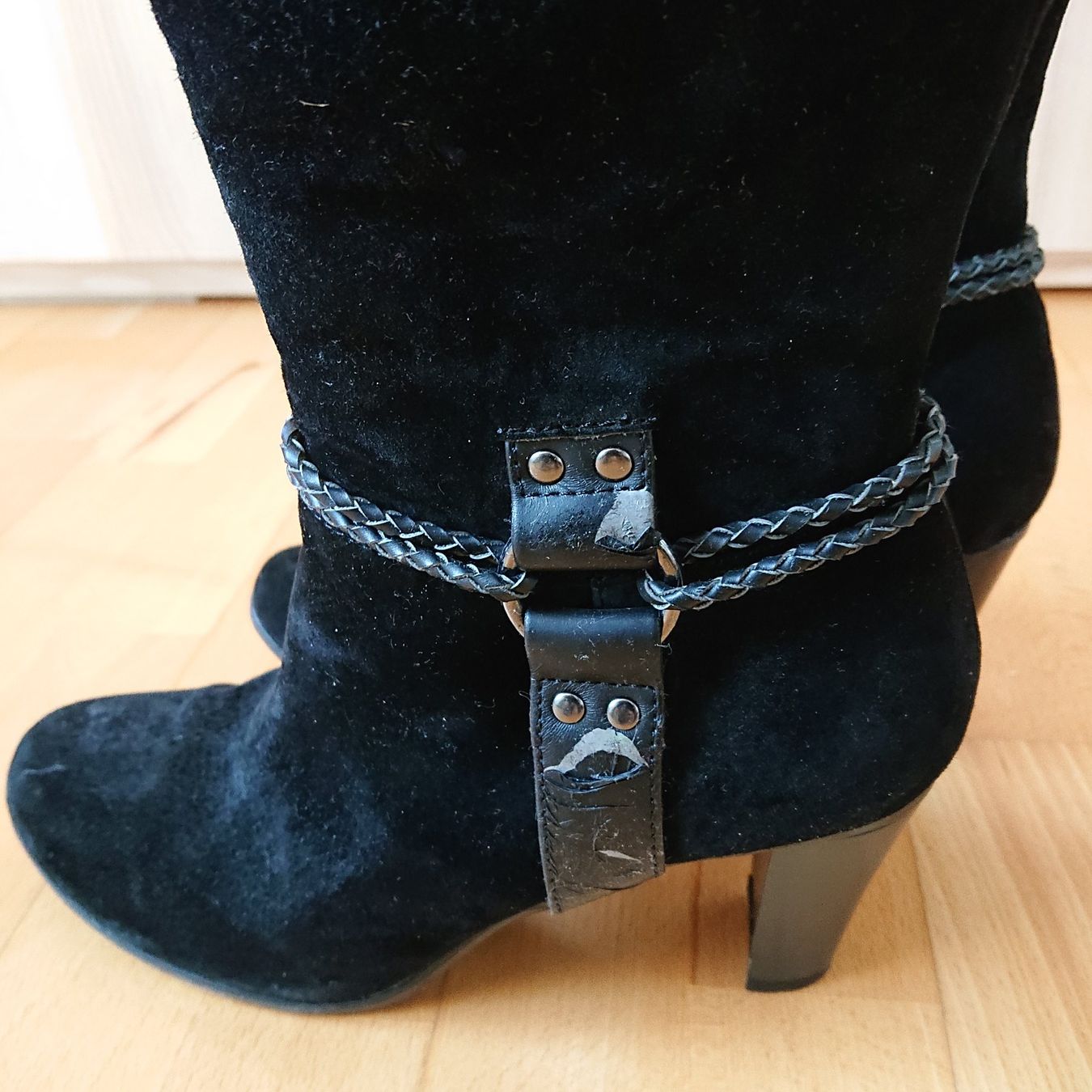 Roberto Santi Damenschuhe: Schwarze Wildleder Stiefel Gr. 38 – Gebraucht aus Aarau von kassandras 4
