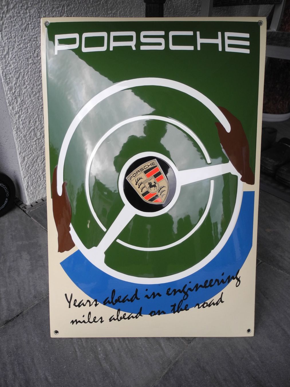 Porsche Schilder: GROSSES PORSCHE EMAILSCHILD – Gebraucht aus Reinach AG von Huckleberrysix 5