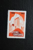 Festung  Sargans mit schwarzen Jahreszahlen