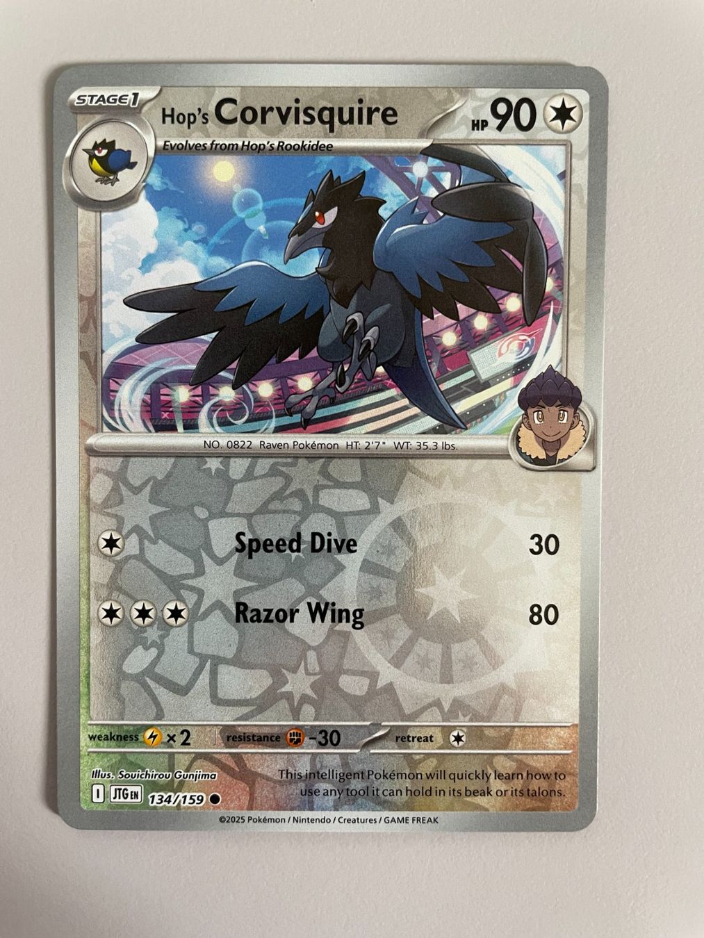 Pokémon Carte collezionabili: Pokemon Hop's Corvisquire Reverse (Versand gratis) – Nuovo (secondo la descrizione) da Chur venduto da Angerson