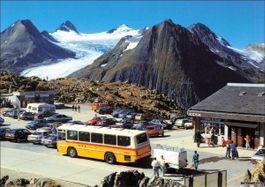Postautos Nufenen 2478 m Saurer FBW etc.
