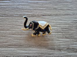 Brosche Elefant mit Strass         (207)