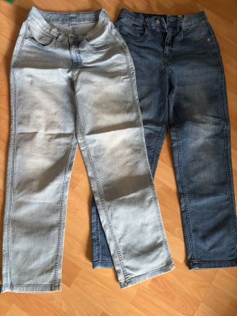 Jeans Loose fit straight leg Gr 158 - Bund verstellbar