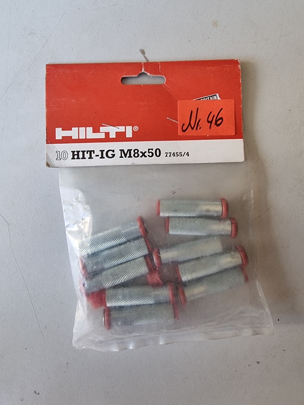 Hilti Tutti gli attrezzi: Hilti HIT-IG M8x50  – Usato da WIL SG venduto da Sprin319