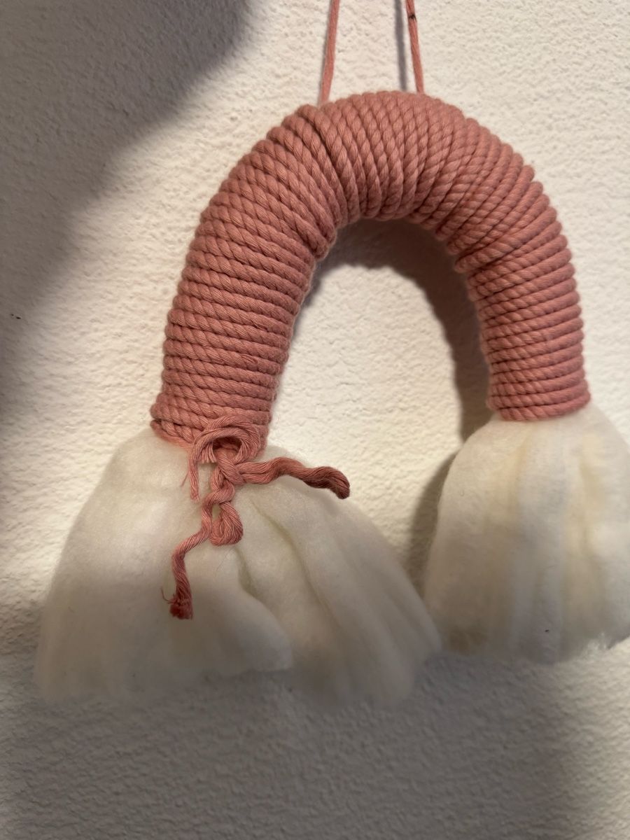 Tutte le decorazioni: Makramee, Wandbehang Regenbogen, rosa, Handarbeit! – Nuovo e nell'imballaggio originale da Bubikon venduto da hachia888 5