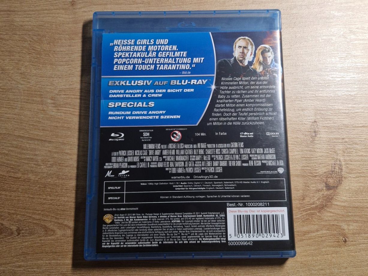 Tutti i DVDs: Drive Angry (2011) RAR Bluray – Usato da Pfungen venduto da Whitie 1