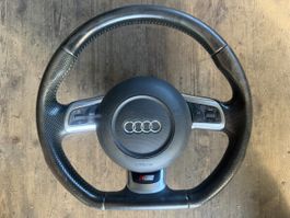 Audi A3 8P SLine abgeflachtes Lederlenkrad mit Multifunktion