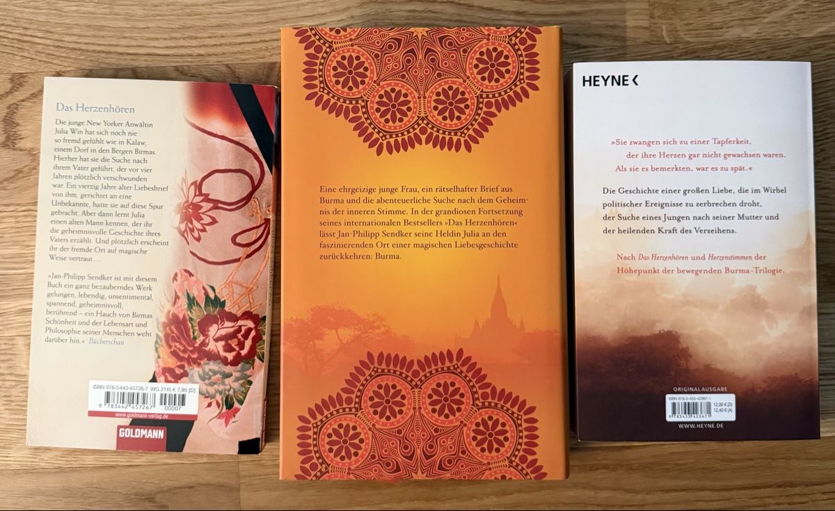 Bücher: Trilogie Jan-Philipp Sendker - Das Herzenhören, usw. – Neu (gemäss Beschreibung) aus Kriens von sole60 1