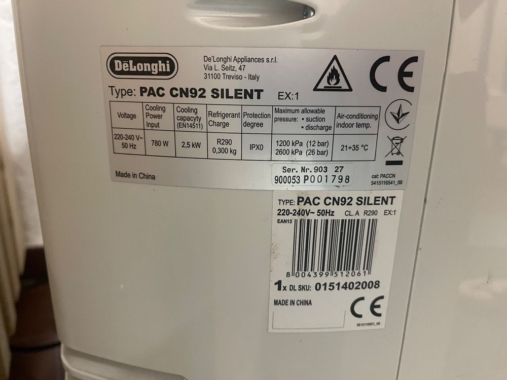 de longhi pac cn92 silent 2