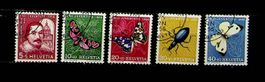 PRO JUVENTUTE SÉRIE OBLITÉRÉE 1956 ET/PREMIER JOUR / T500
