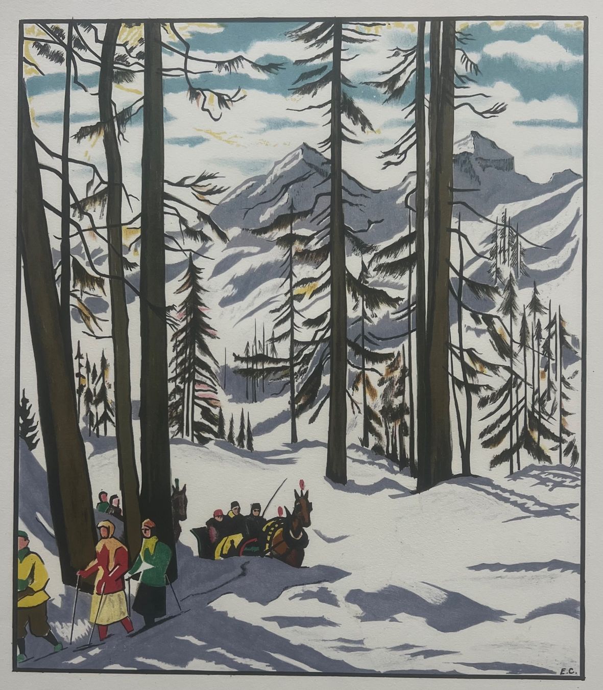 Grafica & Litografie: Emil Cardinaux, Handlithografie, nummeriert – Usato da Rain venduto da Pic-Ass 7