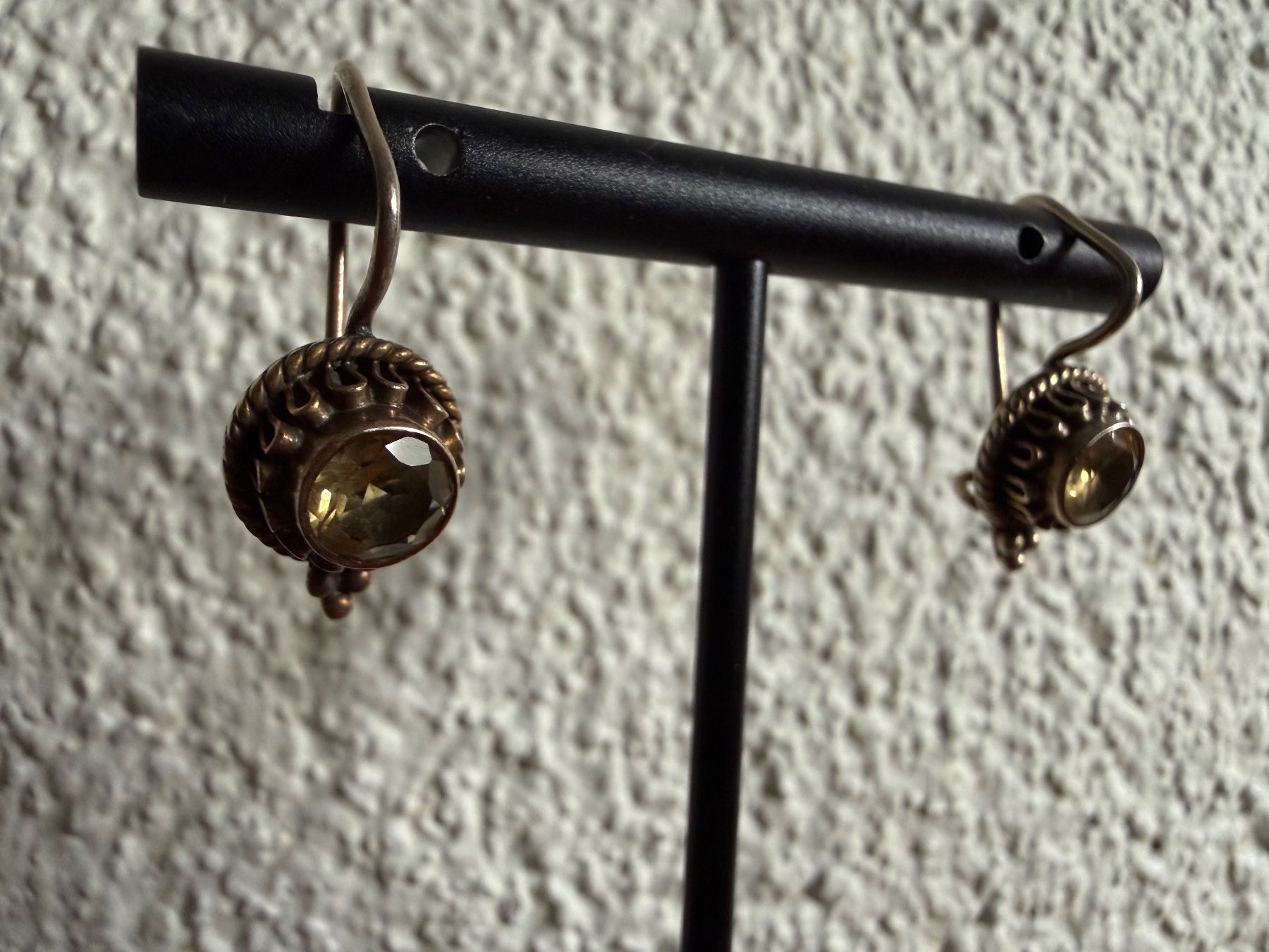 Boucles d'oreille: Silber Ohrringe mit Citrin, vergoldet – D'occasion à Spiegel b. Bern par Rogger72 2