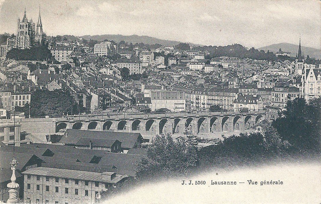 Ansichtskarten: LAUSANNE - Vue générale – Gebraucht aus Belmont-Lausanne von ZarRomanoff