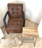 Sessel braun aus Wildleder wie neu