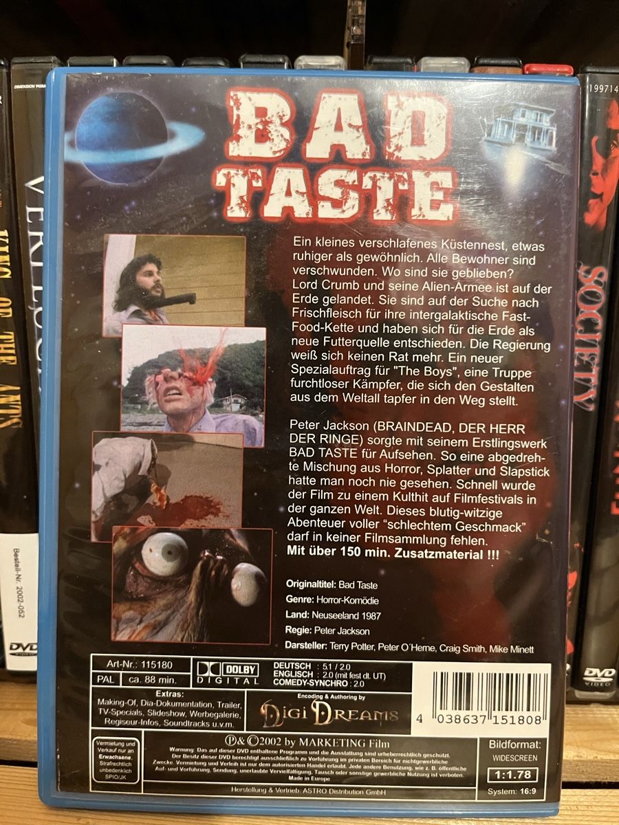 Tutti i DVDs: Peter Jackson‘s Bad Taste – Usato da Inkwil venduto da RetrOhyeah_Schweiz 1