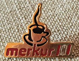E809  Pin Mondo - Merkur Kaffeetasse ROT