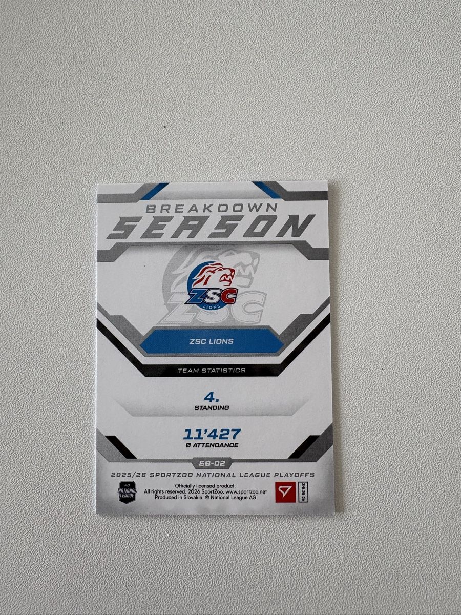 Sportzoo Carte collezionabili: Sportzoo season breakdown Yannick Weber – Nuovo (secondo la descrizione) da Bellinzona venduto da spa_69zv 1