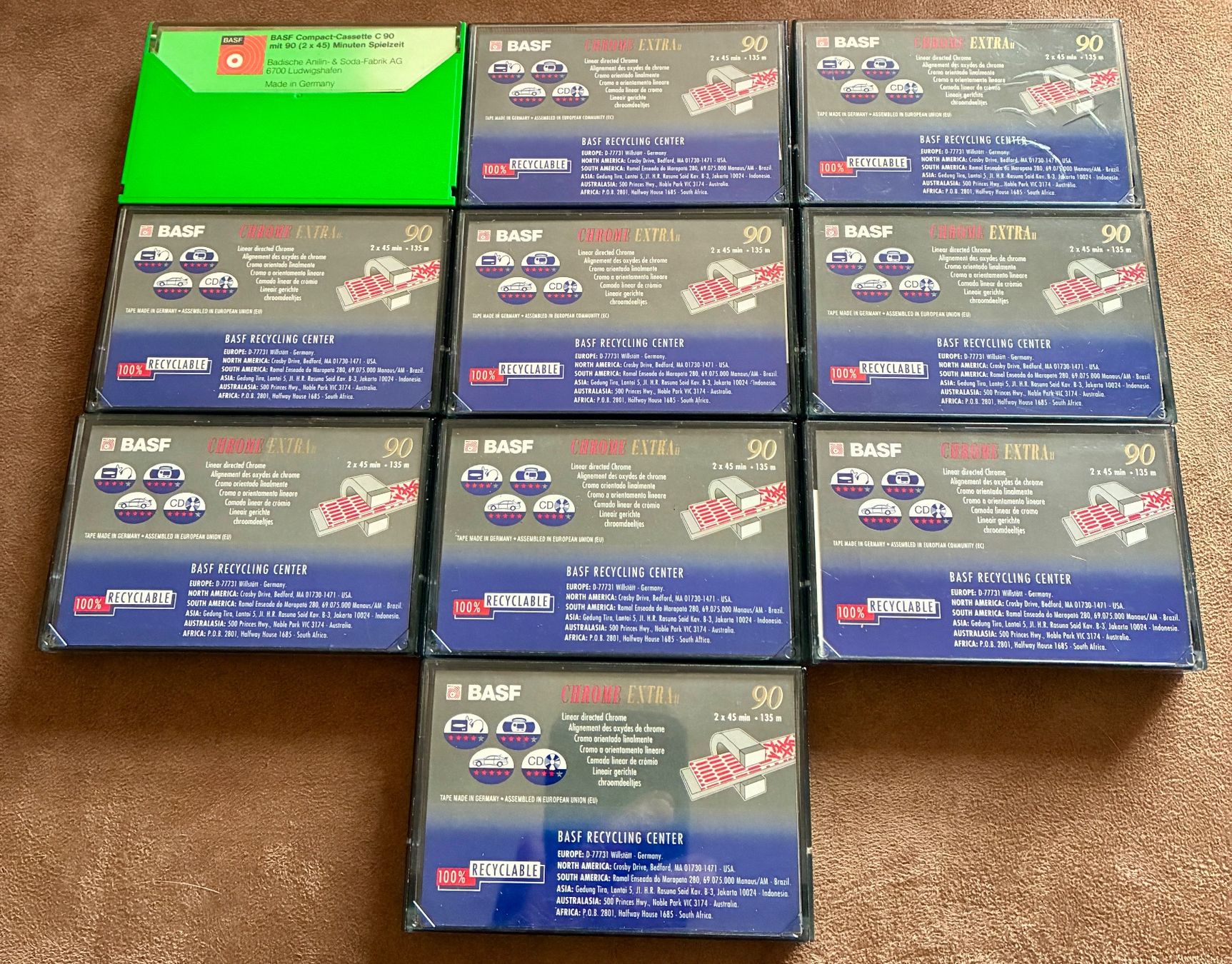 Musicassette: 10 Audio Kassetten BASF, Diverse,  Gebraucht, Vintage – Usato da Buchberg venduto da ICM-Tapefan-1961-MCS 1