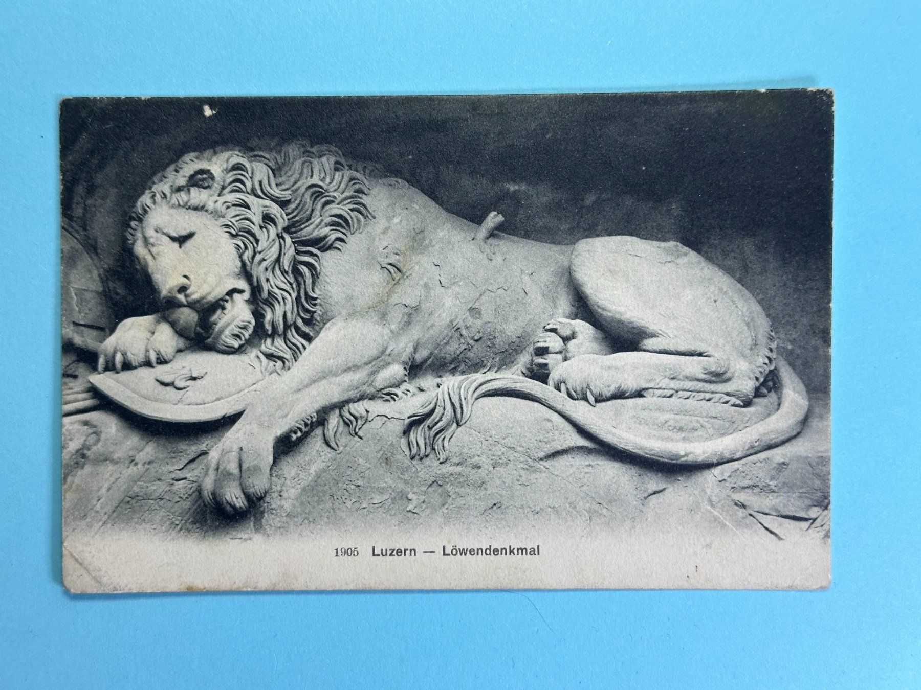 Cartoline postali: Löwendenkmal - Luzern – Usato da Steg VS venduto da _vinci_