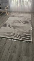 2 tappeti moderni beige/grigio – 150×230 cm e 200×290 cm