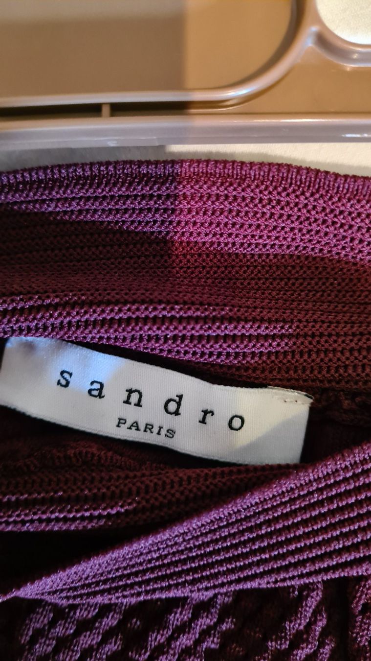 Sandro Gonne: Sandro Strickrock, bordeauxrot, Gr. S,M – Usato da Zürich venduto da Isa0111 2