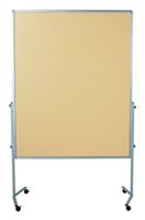Moderationswand beige 150x120cm mit Pinboardoberfläche