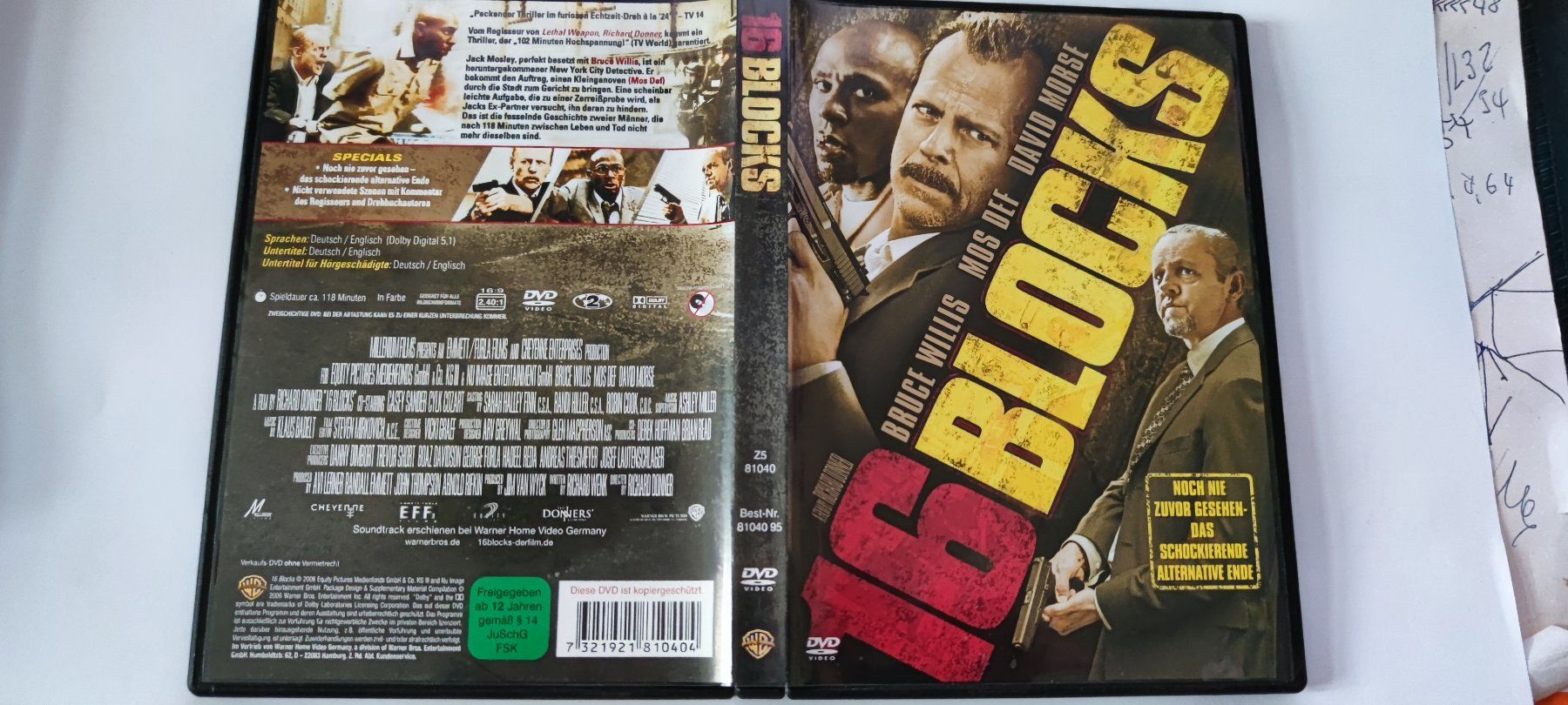 Alle DVDs: 16 Blocks – Gebraucht aus Laufenburg von Toni5010