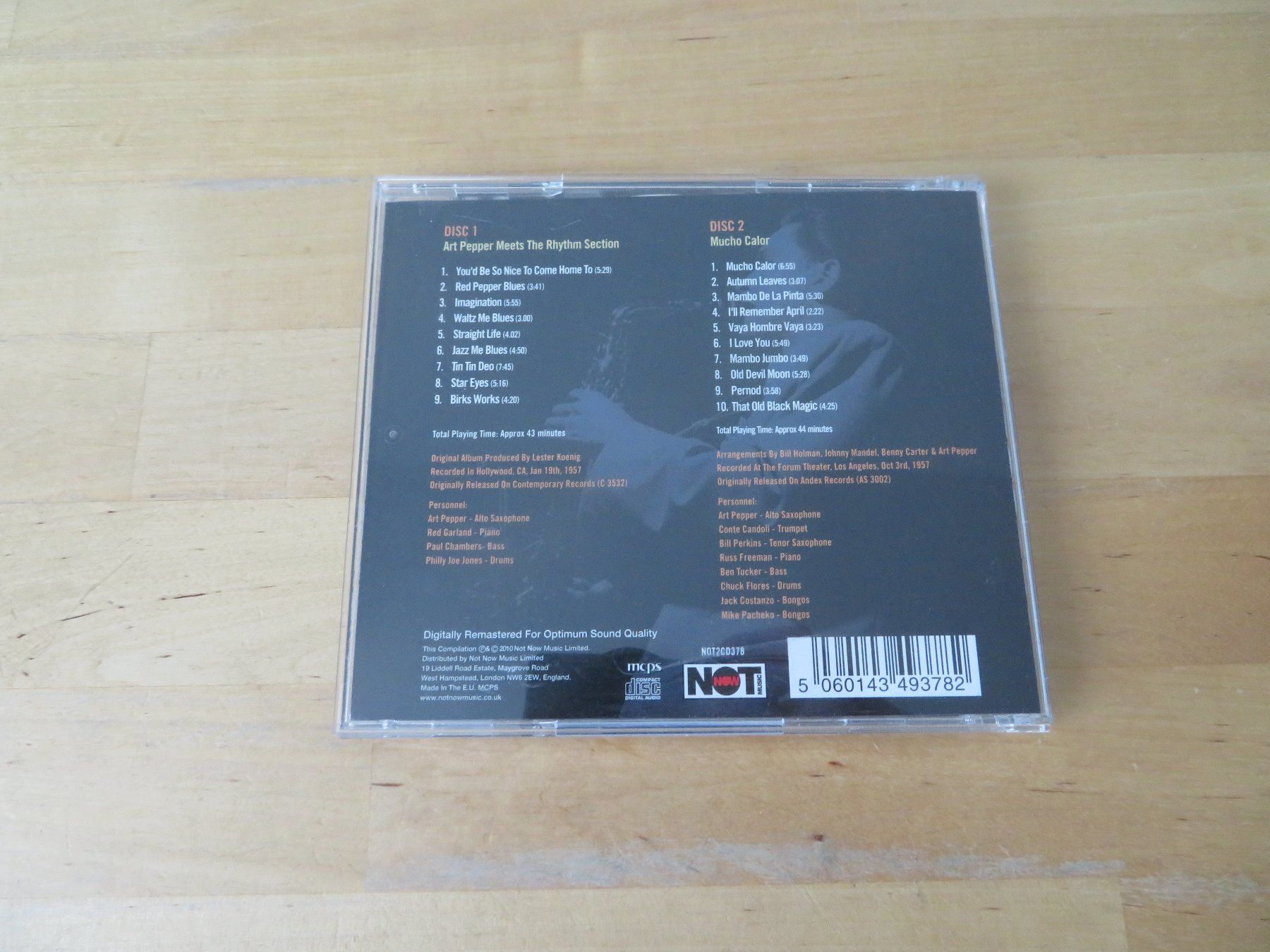 CDs: ART PEPPER "A taste of Pepper" DCD – Gebraucht aus zürich von Goldimmund 3