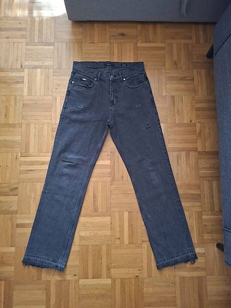 Straight Leg Jeans schwarz