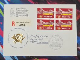 CL28 Enveloppe + Timbre Suisse 1966