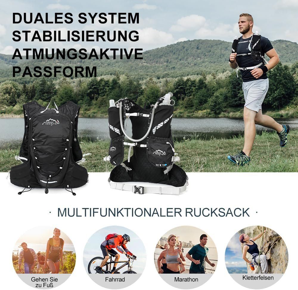 Zaini: Outdoor Laufrucksack + 2L Wasserblase – Nuovo e nell'imballaggio originale da Geneve venduto da Titi2008 5