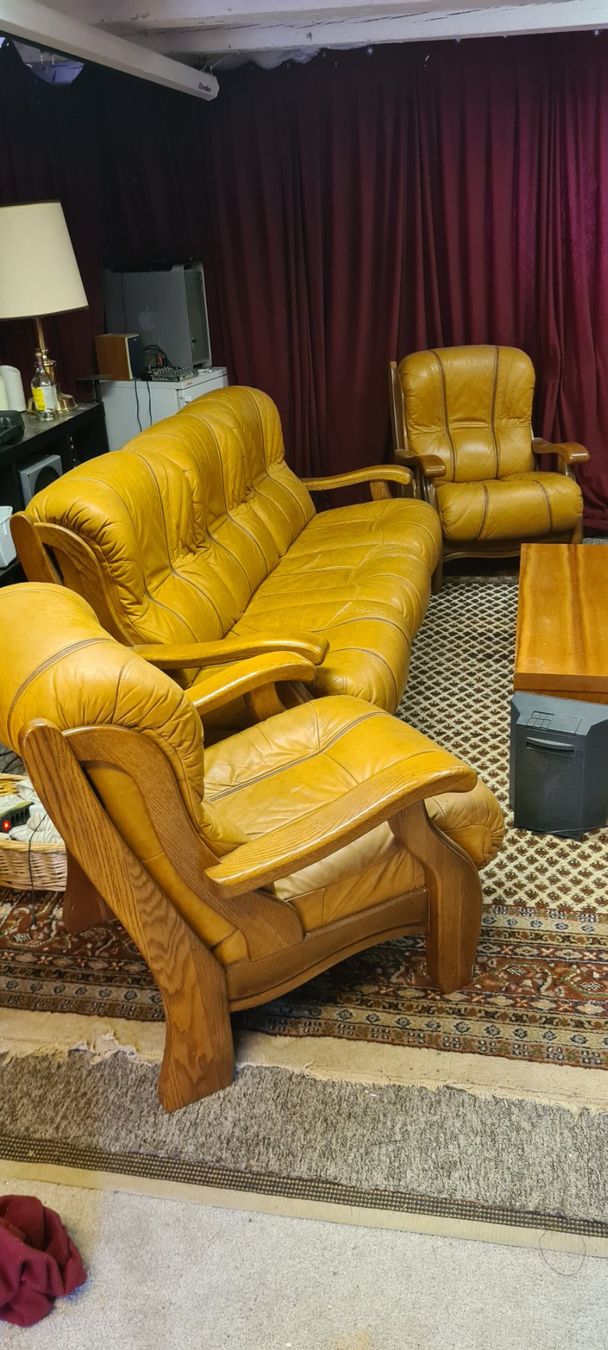 Sofas: Sofa Leder, Ledersofa braun – Gebraucht aus Arni AG von tubi99