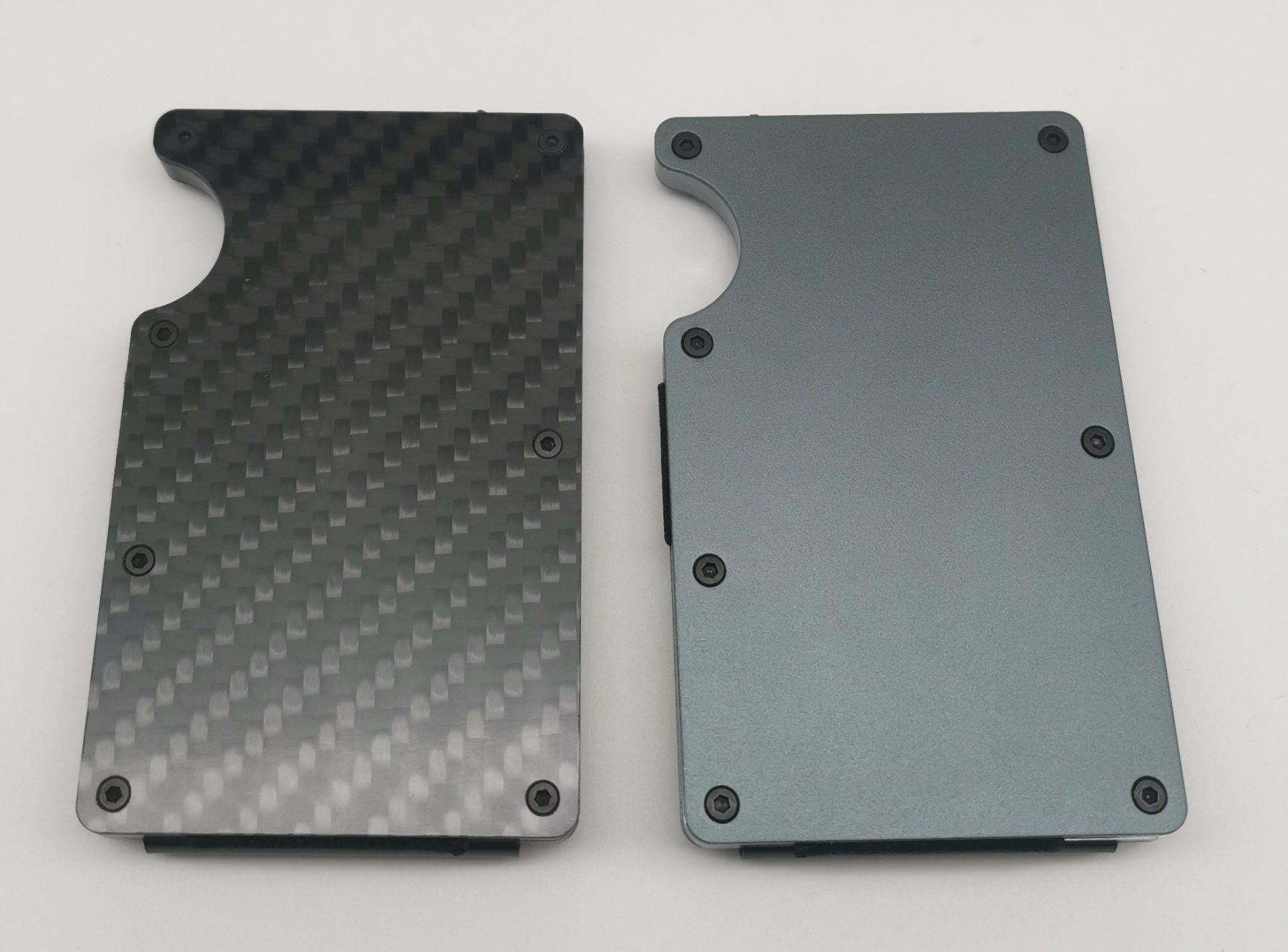 Brieftaschen: Slim Wallet / Kartenetui / Brieftasche - Aluminium / grau – Neu (gemäss Beschreibung) aus Niederglatt ZH von K1r7 7