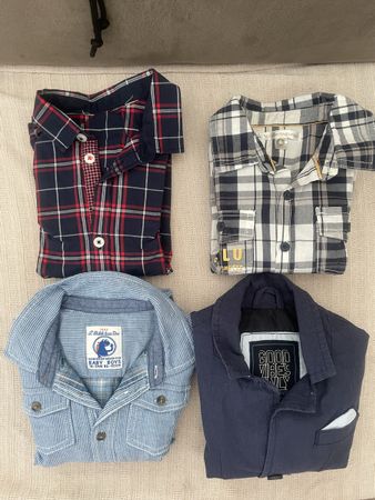 Kleiderpaket 86/92  3 Hemden, 1 Blazer