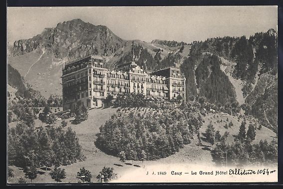 Cartoline postali: AK Caux, Le Grand Hotel – Usato da Berlin venduto da bartko-reher