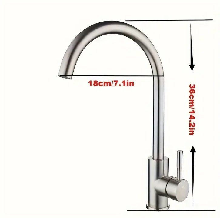 Rubinetteria: Küchenarmatur aus Edelstahl – Nuovo e nell'imballaggio originale da Geneve venduto da Titi2008 2