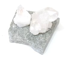 Quarzkristalle auf Granit - Cristaux de quarz sur granit