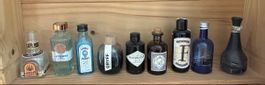 Miniature Schnapsflaschen Set 9 Stück Sammlung Flaschen