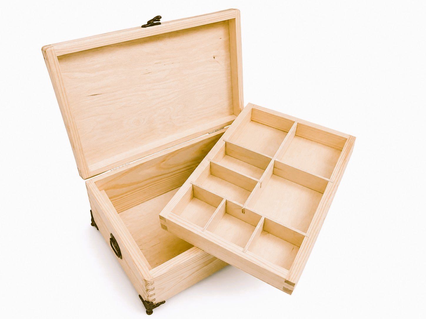 Portagioie: Exklusive Schmuckschatulle aus Holz mit Fächern – Nuovo e nell'imballaggio originale da Buchs Zh venduto da bar_7kk7 4